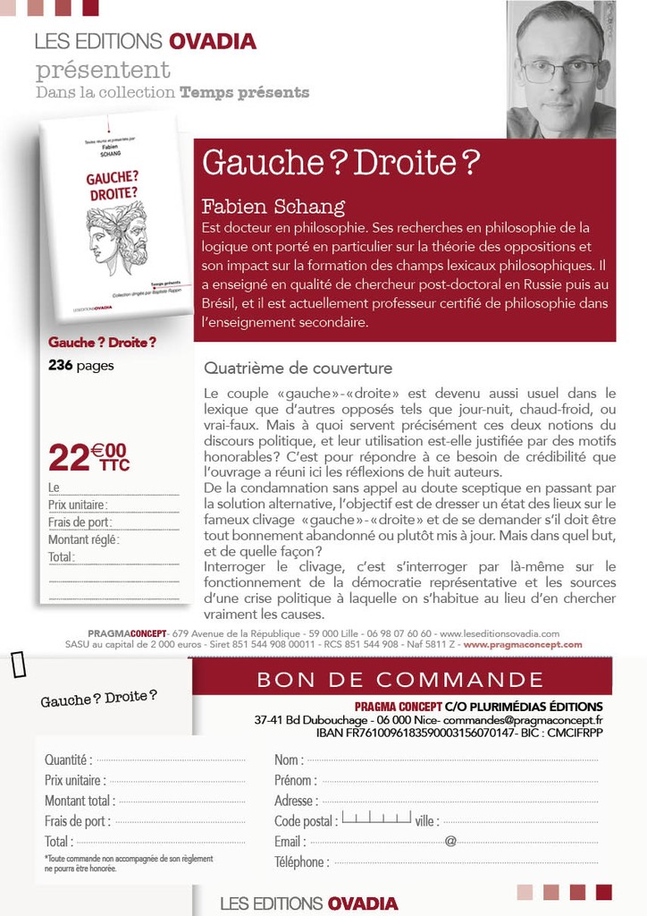Le d&#xe9;passement de la distinction gauche-droite